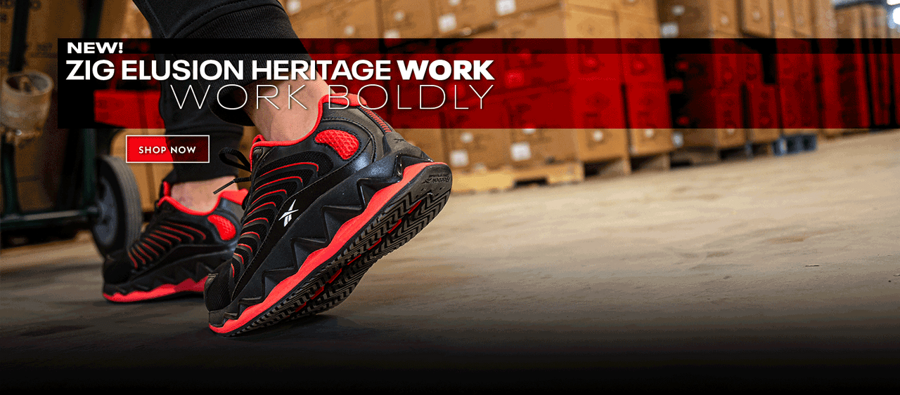 New! Womens Zig Elusion Heritage Work  shoe. Work boldly. Shop Now.